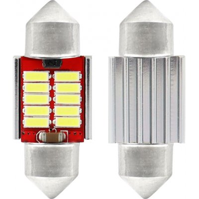 LED CANBUS 4014 10SMD Festoon C5W C10W C3W 31mm White 12V/24V, AMiO 01288 – Hledejceny.cz