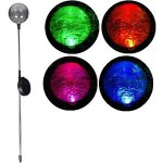 Zahradní LED solární lampa skleněné koule s barevnou změnou osvětlení – Zboží Mobilmania