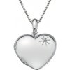 Náhrdelník Hot Diamonds Stříbrný Memoirs Heart Locket DP495