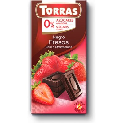 Torras Hořká s jahodami 75 g