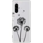 Pouzdro iSaprio - Three Dandelions Sony Xperia 5 černé – Zboží Mobilmania