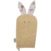 Mycí houba a žínka Eko EKO žínka bavlněná s oušky Bunny Beige 20x15 cm