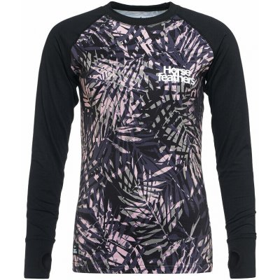 Termo triko Mirra black leaves – Zboží Dáma