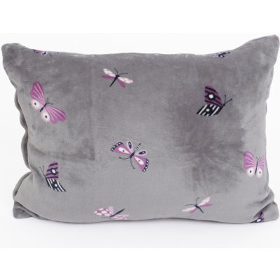 MKLuzkoviny.cz mikroplyš Exclusive Motýlci šedé 40 x 60 cm – Zboží Dáma