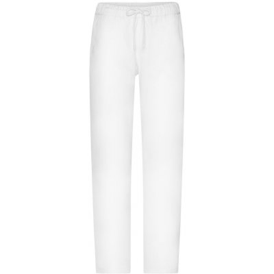 James & Nicholson Pánské bílé pracovní kalhoty JN3004 Bílá – Zboží Mobilmania