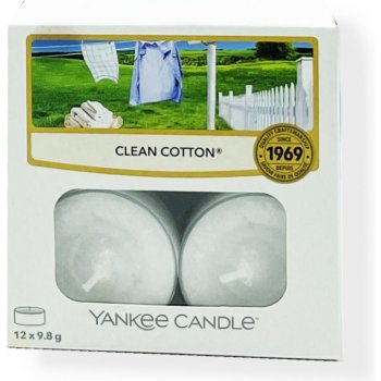 Yankee Candle Clean Cotton 12 x 9,8 g