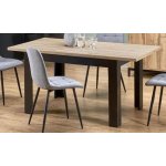 HALMAR Jídelní rozkládací stůl BAGIO 120-160/80 cm dub artisan/černý – Sleviste.cz