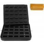 G.Gastro Formy pro stroj na tartaletky TMPIC - Tvar tartaletek: Obdélník - 50x23 mm - Výška: 16 mm - pro 25 tartaletek - nepřilnavý povrch - D9783847 – Hledejceny.cz