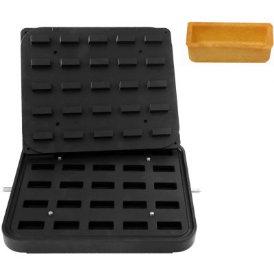 G.Gastro Formy pro stroj na tartaletky TMPIC - Tvar tartaletek: Obdélník - 50x23 mm - Výška: 16 mm - pro 25 tartaletek - nepřilnavý povrch - D9783847 – Hledejceny.cz