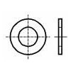 Distanční podložka kola BOSSARD Podložka kulatá M2,5 D=5mm h=0,5mm ocel Povlak: zinek DIN:433