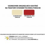 U PEPÁNKA s.r.o. BARVY NA TRAKTORY PORSCHE Originální odstín ČERVENÁ 2-K Polyuretan, SET s tužidlem Velikost: 6,25kg SET s tužidlem