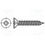 BOSSARD 3060055 Vrut; do kovu; 2,9x13; Hlava: kuželová; Torx®; TX10; kalená ocel – Hledejceny.cz