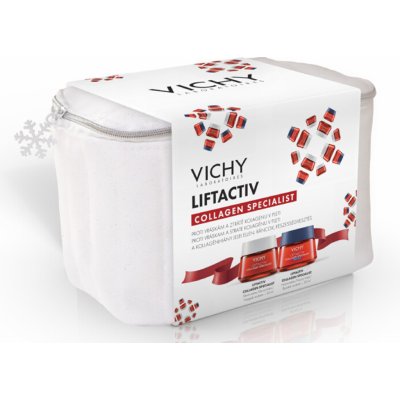 Vichy Liftactiv Collagen Specialist vánoční balíček pack denní krém 50 ml + noční krém 50 ml – Zboží Mobilmania