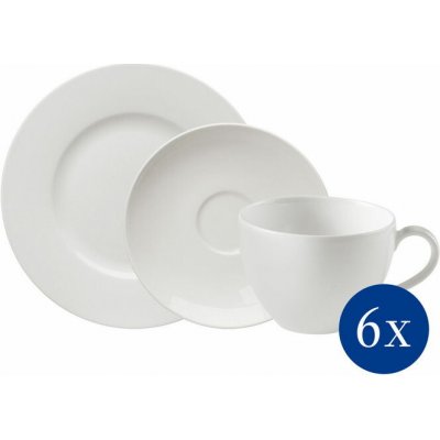 Villeroy & Boch Porcelánový kávový servis Basic White Vivo 18 ks – Zboží Dáma