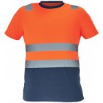 Cerva MONZON HV tričko oranžová/navy 3XL – Zboží Dáma