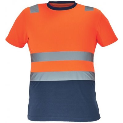 Cerva MONZON HV tričko oranžová/navy 3XL – Zboží Dáma