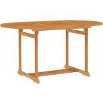 OMAXI 182987 Zahradní stůl 150 x 90 x 75 cm masivní teakové dřevo – Hledejceny.cz