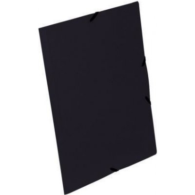 VIQUEL Desky s gumičkou "Standard", černá, PP, 15 mm, A4
