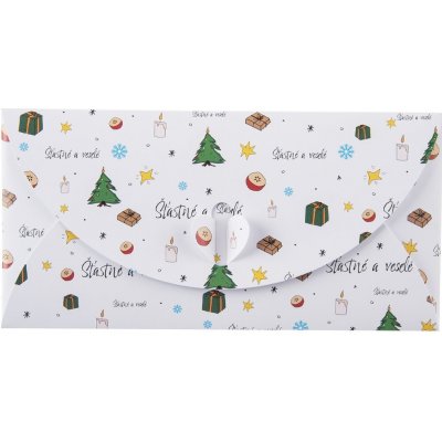 Papírová obálka Šťastné a veselé – Zboží Živě