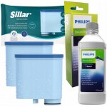 Sillar Saeco Philips 2 ks + odvápňovač 250 ml – Hledejceny.cz