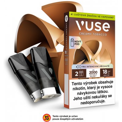 British American Tobacco Vuse Pods Creamy Tobacco 18 mg 2 ks – Zboží Dáma