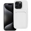 Pouzdro a kryt na mobilní telefon Apple Forcell CARD CASE APPLE IPHONE 15 PRO bílé