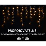 LUMA LED Vánoční světelný déšť 324 LED 10m přívod 5m IP44 teplá bílá s časovačem