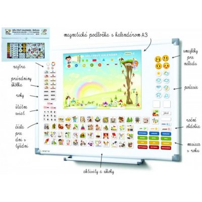 Popron Kalendár magnetický Škôlka 114 ks magnetiek v kartóne 45 x 32 x 1 cm SK verze – Zboží Mobilmania