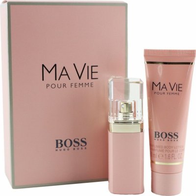 Hugo Boss Ma Vie Pour Femme EDP 30 ml + tělové mléko 50 ml dárková sada – Zboží Dáma