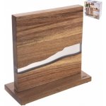 Stojan na nože akácie/resin oboustranný magnetický RIVER - Orion – Zboží Dáma