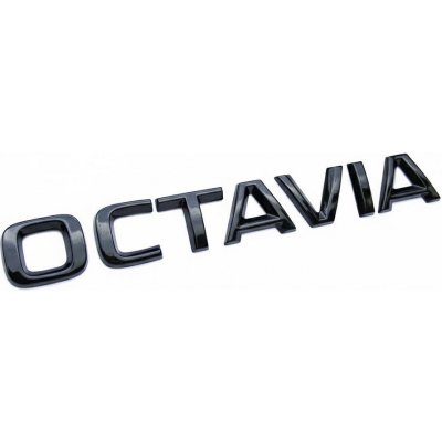Škoda Auto Zadní nápis Octavia | originál v BLACK stylu MONTE CARLO – Hledejceny.cz