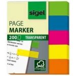 SIGEL Záložky, PP, 5x40 lístků, 12x50 mm, SIGEL 615, mix barev 26650 – Hledejceny.cz
