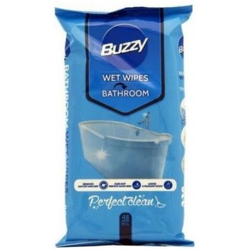 BUZZY UK LTD Buzzy Vlhčené ubrousky pro čištění oken a skleněných povrchů 48 ks