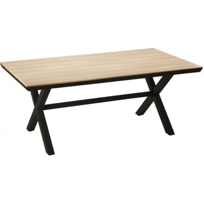 Pro-Tech shop Hliníkový zahradní stůl s deskou polywood 180x100x75cm tmavě šedý 80490 – Hledejceny.cz