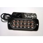 LED stroboskop maják - 12 LED 12V 24V 4W oranžový * (2. jakost) | Zboží Auto
