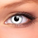 MaxVue barevné čočky Crazy White Out dioptrické 2 čočky – Zboží Dáma