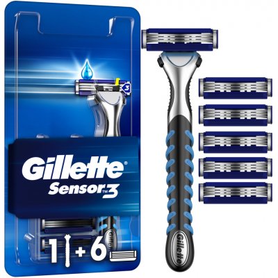 Gillette Sensor3 + 6 ks hlavic – Zboží Dáma