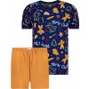 Pánské pyžamo Frogies Other pánské pyžamo krátké modro oranžové