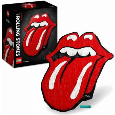 Rolling Stones: Lego Art Tongue - Construction SET – Zboží Mobilmania