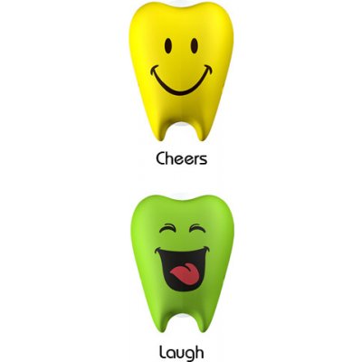 Flipper Cheers a Lought antibakteriální krytky na zubní kartáček žlutá a zelená 2 ks
