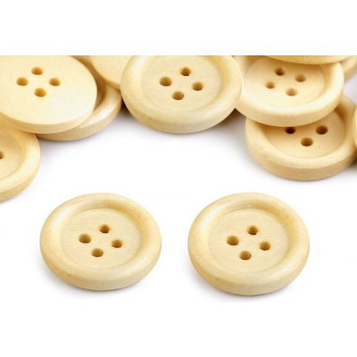 Pro Háčkování Dřevěný knoflík Ø 20 mm pinie 10 ks Balení produktu: 10 ks, Varianta: 1 přírodní sv. – Hledejceny.cz