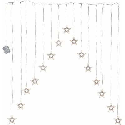 STAR TRADING Světelný LED závěs Decy Star 125 cm čirá barva plast – Zboží Dáma