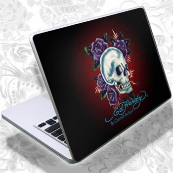 ED HARDY Tattoo Notebook Skin Fashion 1 - Skull and Roses