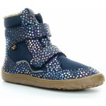 Froddo Barefoot zimní boty s membránou G3160205-9 blue puntík – Zboží Dáma