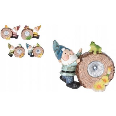 Solární lampa zahradní trpaslík figurka ozdobná dekorace 10x14 cm – Hledejceny.cz