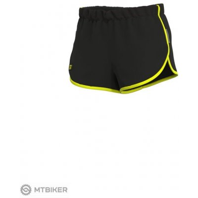 Alé krátké běžecké kalhoty Running pánské černé/žluté – Zboží Mobilmania