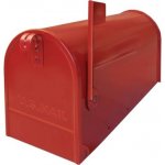 Alubox USA1RO - poštovní schránka, americká s vlaječkou a stojanem, červená – Hledejceny.cz