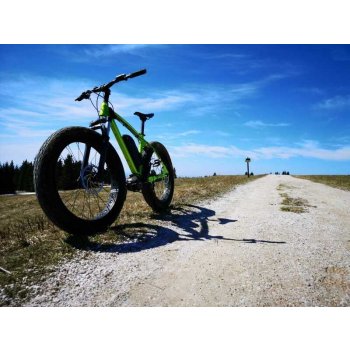 Jízda na sněhu na fatbike