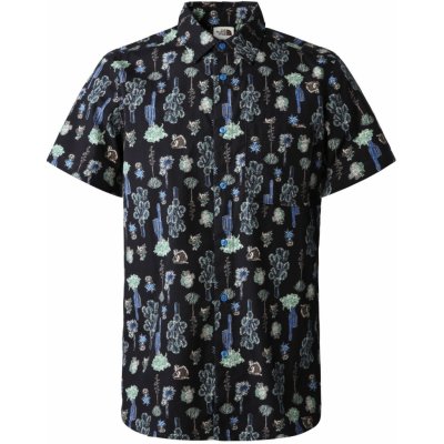 The North Face S/S Baytrail pattern shirt Super Sonic cactus Study print blue – Hledejceny.cz