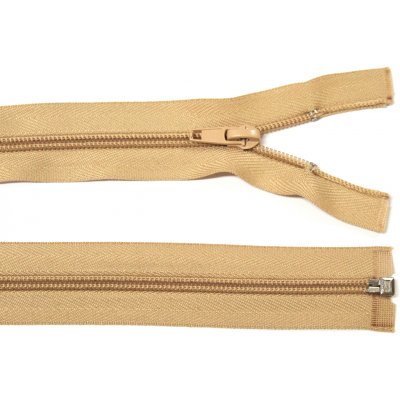 Spirálový zip no.5 rozepínací 70cm - více barev color: 677 béžová cappuccino – Hledejceny.cz